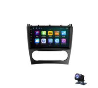 Radio Estereo para automóvil con Pantalla táctil Android de 9" para Mercedes Benz Clase C W203 W209 C180 C200 CL203 C209 A209 2004-2011 con Carplay Android Auto GPS con BT WiFi USB Mirror Link FM Re