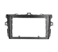 Radio estéreo para automóvil Fascia 9 Pulgadas ABS Plateado 2DIN Panel de Audio Reemplazo del Bisel Ajuste para 2006 2013 Instalación Plug Play