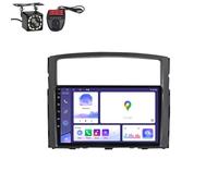 Radio estéreo para automóvil para Mitsubishi Pajero 4 V80 V90 2006-2014 Doble DIN Pantalla táctil HD de 9 Pulgadas Radio inalámbrica con Carplay Android Auto GPS Bluetooth FM/Am (Q800)