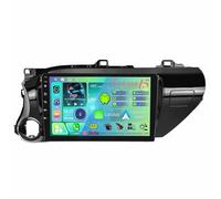 Radio estéreo para coche 2 DIN Unidad Principal estéreo de Coche de 9 pulgadas Android 15 para Toyota Hilux 2016-2020 Carplay Bluetooth controles en el volante cámara de visión trasera AHD(T100[2+32G]