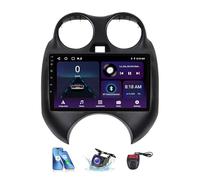 Radio estéreo para Coche Android 13 con navegación GPS para Nissan March K13 2010-2013 Pantalla de 9 Pulgadas FM RDS Dab+ Bluetooth 5.0 Reproductor Multimedia Compatible con 4G WiFi Carplay Android
