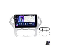 Radio estéreo para Coche Android 13 con Pantalla táctil de 9 Pulgadas para Ford Mondeo 2006-2010 Reproductor de navegación con cámara de visión Trasera AHD Control del Volante 4G WiFi FM SWC DSP and
