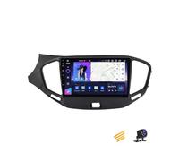 Radio estéreo para Coche Android 13 con Pantalla táctil de 9 Pulgadas para Lada Vesta 2015-2020 Reproductor de navegación con cámara de Marcha atrás AHD Control del Volante 4G FM RDS DSP Android Aut