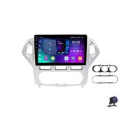 Radio estéreo para Coche Android 13 de 9 Pulgadas con Pantalla táctil para Ford Mondeo 2006-2010 Reproductor de navegación con cámara de visión Trasera AHD Control del Volante 4G WiFi FM SWC DSP and