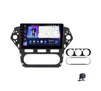 Radio estéreo para Coche Android 13 de 9 Pulgadas con Pantalla táctil para Ford Mondeo 2010-2014 Reproductor de navegación con cámara de visión Trasera AHD Control del Volante 4G WiFi FM SWC DSP and
