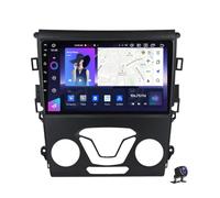 Radio estéreo para Coche Android 13 de 9 Pulgadas con Pantalla táctil para Ford Mondeo 2014-2019 Reproductor de navegación con cámara de visión Trasera AHD Control del Volante 4G WiFi FM SWC DSP and