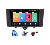 Radio estéreo para Coche Android 13 Reproductor de 9 Pulgadas con navegación GPS DSP Bluetooth CarPlay Android Auto Compatible con FM RDS Dab+ Radio cámara DVR para Mercedes Benz Smart Fortwo 2 2010