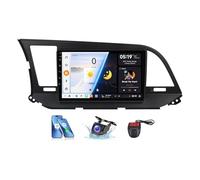 Radio estéreo para coche Android 13 reproductor de 9 pulgadas HD con navegación GPS DSP 4G Bluetooth 5.0 CarPlay Android Auto compatible con FM RDS DAB+ radio cámara DVR para Hyundai Elantra 6 2016-2