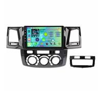 Radio estéreo para coche Android 15 de 2 DIN Unidad Principal estéreo de Coche 9 pulgadas para Toyota Fortuner Hilux Revo Vivo(2007-2015)Carplay Bluetooth controles en el volante cámara de visión tras