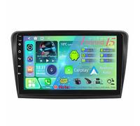 Radio estéreo para coche Android 15 de 9 pulgadas y doble DIN para Skoda Super B 2008-2014 con Carplay inalámbrico cámara de visión trasera AHD controles en el volante con Bluetooth navegación GPS (T