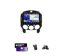 Radio estéreo para Coche Android de Doble DIN ZGYBDH, Reproductor Multimedia con Pantalla táctil de 9 Pulgadas para Mazda 2 2007-2014, Bluetooth, navegación, cámara de visión Trasera y Control en el