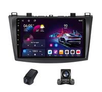 Radio estéreo para coche de 9 pulgadas con pantalla táctil doble DIN para Mazda 3 II Mazda3 BL 2009-2013,cámara de visión trasera,Bluetooth,radio FM,AM RDS,control en el volante,compatible con DSP,rep