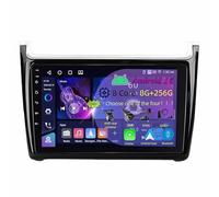 Radio estéreo para coche navegación GPS pantalla táctil Android 15 de 9 pulgadas para VW Volkswagen POLO 5 2008-2020 Bluetooth Carplay AHD cámara de visión trasera GPS navegación y controles en el vol