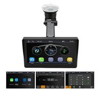 Radio Estéreo para Coche, Pantalla Táctil de 7 Pulgadas, Bluetooth 5,1, Reproductor MP5 para Coche, Compatible con MirrorLink, Carplay, Android Auto, Imagen Inversa