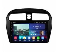 Radio Estéreo para Coche para Mitsubishi Mirage Attrage 2012-2018 Pantalla Táctil HD, Tipo C, Carga Rápida, Radio FM RDS, Micrófono y Cámara de Visión Trasera, 4 Nuclear 1G+16G