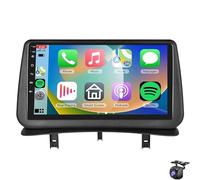Radio estéreo para coche para Re-nault Clio 3th 2005-2014 CarPlay inalámbrico Android Auto pantalla táctil de 9"Bluetooth GPS navegación por satélite WiFi SWC EQ FM cámara micrófo(Color:8 CORE 6+128G)