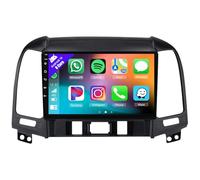 Radio estéreo para coche ZCZANT Android 14 con navegación GPS para Hyundai Santa Fe 2006-2012, pantalla táctil de 9 pulgadas, FM, RDS, DAB+, reproductor multimedia Bluetooth con CarPlay, Android Auto