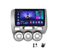 Radio estéreo para Coche ZGYBDH Android 15 para Hon-da Jazz City 2002~2007 con Pantalla táctil capacitiva, CarPlay/Android Auto, navegación GPS, Bluetooth, cámara de Marcha