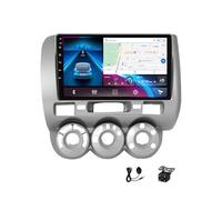 Radio estéreo para Coche ZGYBDH Android 15 para Hon-da Jazz City 2002~2007 con Pantalla táctil capacitiva, CarPlay/Android Auto, navegación GPS, Bluetooth, cámara de Marcha