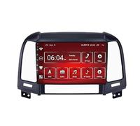 Radio estéreo ZCRKEJI Android 15 de 9 Pulgadas y Doble DIN para Hyundai Santa Fe 2005-2012 con Mirrorlink,Carplay,Android Auto,Bluetooth,WiFi,SWC,navegación GPS,DSP,RDS,FM,cámara de reversa y Radio