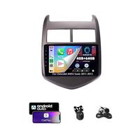 Radio estéreo ZCZANT Android de 14 Pulgadas con Doble DIN para Chevrolet Aveo Sonic 2011-2013, Radio FM con Bluetooth, navegación GPS Wi-Fi, CarPlay, Plug and Play con cámara de Marcha atrás (4G