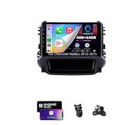 Radio estéreo ZCZANT Android de 14 Pulgadas y Doble DIN para Chevrolet Malibu 2012-2015, con Bluetooth, FM, navegación GPS Wi-Fi, CarPlay, Plug and Play y cámara de Marcha atrás (4G+WiFi 4G+64G)