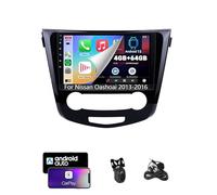 Radio estéreo ZCZANT Android de 14 Pulgadas y Doble DIN para Nissan Oashoai 2013-2016, con Bluetooth, FM, navegación GPS Wi-Fi, CarPlay, Plug and Play y cámara de Marcha atrás (4G + Wi-Fi 8G + 12