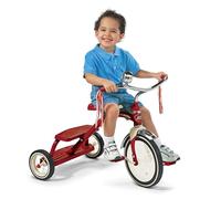 Radio Flyer Classic Red Dual Deck Tricycle: Triciclo Rojo clásico de Dos Pisos para niños pequeños, Triciclo Rojo para Edades de 2,5 a 5 años