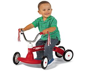 Radio Flyer Scoot About, Juguete correpasillos de Color Rojo para niños pequeños de 1 a 3 años