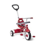 Radio Flyer Triciclo 3 en 1 para pasear, Triciclo Rojo para niños pequeños de 1,5 a 5 años