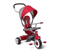 Radio Flyer 4 en 1 Stroll 'N Trike, Triciclo evolutivo, Triciclo Cochecito, Triciclo Sin Pedales, con Accesorios Práctico, Triciclo Rojo para niños pequeños de 1 a 5 años