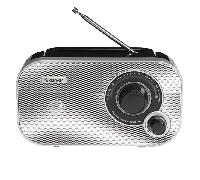 radio fm analógica - blanca