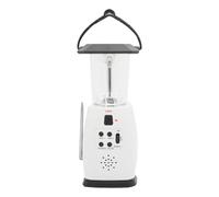 Radio FM con Linterna LED - Am/FM Alimentación De 4 Vías | Recargable, Luz para Acampar Am Supervivencia Al Aire Libre Batería Refugio Tiendas Preparación Desastres Huracanes Cortes Energía