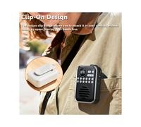 Radio FM con Pantalla HD, Receptor de Radio Digital, Altavoz Inalámbrico, Grabadora de Voz, Reproductor de Tarjeta TF Recargable A