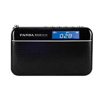 Radio FM Digital LCD Radio portátil con Caja de Auriculares, USB/TF Toma de la Tarjeta, MP3 Jugador u Disco TF Altavoz de la Tarjeta, Negro(Svart)