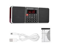 Radio FM Estéreo, Radio de Reproductor de MP3 de 80dB con Sonido de Cancelación de Ruido, Radio de Reproductor de MP3 de Llamada Manos Libres, Soporte USB/TF/AUX (FM)