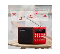Radio FM K11 Mini, reproductor MP3, portátil, recargable, USB, TF, multifunción