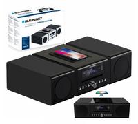 Radio FM portátil Hi-Fi 2x 20W USB/CD/BLUETOOTH BLP8800 con cargador de inducción Qi (Negro) - BLAUPUNKT