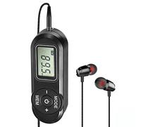 Radio FM portátil personal con pantalla LCD de sintonización digital, mini radio de bolsillo SWDSTP con auriculares y clip para cinturón para caminar, trotar, control de volumen mejorado