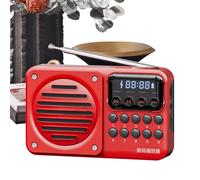 Radio FM Portátil,Radio Digital Portátil | Altavoz Inalámbrico con Indicador y Reproductor de Audio Recargable para Hombres, Mujeres y Mayores - Relajación en Casa, Gimnasio, Trabajo, Viajes,
