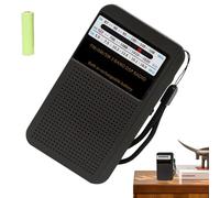 Radio FM Portátil | Radio Pequeña a Pilas con Alerta Meteorológica - Receptor de Supervivencia sin Ruido para Senderismo, Caminatas y Excursionismo