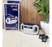 Radio FM Powerplus Lynx Solar Y De Manivela Con Linterna Integrada