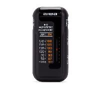 Aiwa Radio R22TN mini de bolsillo analógica AM/FM negra