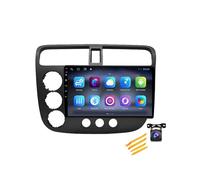 Radio GPS para coche Android 12 para Honda Civic Sedán 7 Es Ferio 2001-2005 estéreo Pantalla Tácti Autoradiol de 9" Bluetooth GPS Navi inalámbrico Carplay Android Auto controles en el volante (TS7 1+3