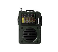 Radio HRD-700 de Banda Completa MW/FM/SW/WB, Reproductor Multimedia Portátil de Música, Compatible con y TF.