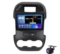 Radio inalámbrica CarPlay/Android Auto para Ford Ranger 2011-2016, Pantalla táctil de 9", Doble DIN, estéreo Hi-Fi, Reproductor de DVD, navegación GPS, actualización Bluetooth