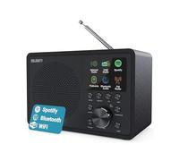 Radio Internet con Bluetooth | Dab+ FM Radio Internet WiFi | Radio WiFi con Altavoz DSP | Internet Radio con Spotify Connect y Podcasts | Multialarma, Control de la Aplicación Oktiv | Majority Touro