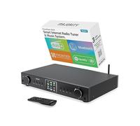 Radio Internet WiFi Sintonizador | Receptor de Radio Digital Dab+ & FM | Spotify Connect & Podcasts | Bluetooth Adaptor para Pila HiFi | Mando a Distancia Incluido | MAJORITY Fitzwilliam (Negro)