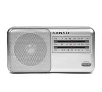 Radio Ks120N Radio FM/Am/SW, 3 Bandas - Negra, Funciona con Pilas, Entrada Auxiliar 3.5 mm, 19.5 x 9.5 x 19.5 cm, 300 g (Plata)