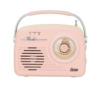 Radio Luiza Retro Sp-11 Mp3 Usb Sd Rózowe